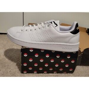 Adidas Advantage x Pokemon Cloud White Men's 10.5 Pikachu Lightning NWT and Box